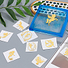 Olycraft 9Pcs 9 Styles Custom Carbon Steel Self-adhesive Picture Stickers DIY-OC0009-14A-3