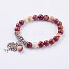 Natural Mookaite Stretch Bracelets BJEW-F262-A08-1