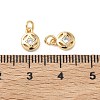 SHEGRACE Brass Micro Pave Cubic Zirconia Pendants XGR-Q3D455-504G-3