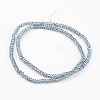 Electroplate Glass Beads Strands EGLA-P018-1mm-FR-B03-2
