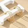 Multilayer C-Shaped 304 Stainless Steel Stud Earrings LS-EJEW-Z098-28G-3