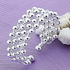 Brass Round Beaded Cuff Bangles for Women FS-WG6E9A6-01-1
