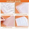 PVC Plastic Album Binder Refill Pages FIND-WH0173-118A-4
