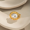 304 Stainless Steel Cuff Open Rings for Women DM4444-3
