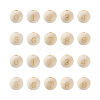 Craftdady 100Pcs 10 Styles Unfinished Natural Wood European Beads WOOD-CD0001-08-1