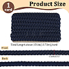 15 Yards Imitation Leather Braided Lace Ribbon WL-WH0003-02E-2