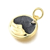 Brass Micro Pave Cubic Zirconia Pendants KK-S523-02G-2