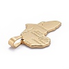 304 Stainless Steel Pendants STAS-F183-03G-3