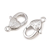 Brass Lobster Claw Clasps KK-H287-08I-P-2