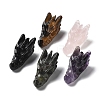 Natural Gemstone Healing Dragon Head Figurines DJEW-L010-05-1