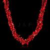 Vintage Red Coral Chips Beaded Necklaces NJEW-BB16519-E-2