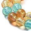 Handmade Foil Lampwork Beads Strands FOIL-K003-06B-16-3