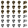 SUPERFINDINGS 30Pcs 2 Colors Zinc Alloy Skull European Beads FIND-FH0008-77-1