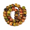 Dyed Natural Agate Beads Strands G-T142-03-2