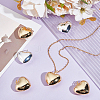6Pcs 2 Colors Eco-Friendly Brass Pendants KK-BBC0024-64-4