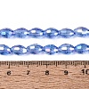 Electroplate Transparent Glass Beads Strands LS-GL-N002-01A-A13-4