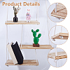 Wooden Hanging Storage Rack ODIS-WH0099-206-3