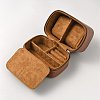 Cowhide Leather Watch Storage Zipper Boxes with Velvet Inside CON-WH0094-44A-2