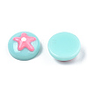 Opaque Resin Enamel Cabochons CRES-N031-023-1