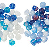 50Pcs 5 Colors Resin UV Reactive Beads RESI-TA0005-70-2