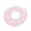 Electroplate Glass Beads Strands X-EGLA-A044-J4mm-B02-3