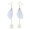 Glass Pearl Dangle Earrings EJEW-JE03992-M-3