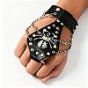 Punk Alloy Spider PU Leather Hand Harness WGCFF43-02-1