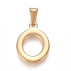 304 Stainless Steel Pendants STAS-F106-95G-O-01-1