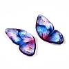 Epoxy Resin Butterfly Wings Cabochons CRES-N035-02E-2