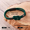 Braided Knot Nylon Cord Bracelets with 304 Stainless Steel Magnetic Clasps for Men UA2967-15-1