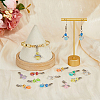 36Pcs 9 Colors Transparent Acrylic Angel Charm Decorations HJEW-AB00668-6