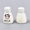 Printed Opaque Resin Milk Figurine Display Decorations RESI-N051-11B-2