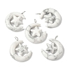 Natural Howlite Pendants G-Z086-01P-18-1