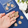 8Pcs Rack Plating Brass Enamel Pendants KK-BBC0020-68-3