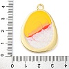 Alloy Enamel Pendants PALLOY-S034-02KCG-F-3