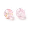 Transparent Crackle Acrylic Beads DACR-D300-01C-8mm-2