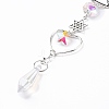 AB Color Plated Crystal Bullet Big Pendant Decorations HJEW-G019-03A-3