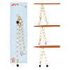 3Pcs 3 Styles Acrylic Pendant Knitting Row Counter Chains HJEW-NB00069-1
