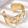 304 Stainless Steel Open Cuff Bangles BJEW-K264-05G-3