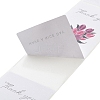 50Pcs Rectangle with Flower Thank You Paper Self-Adhesive Stickers AJEW-S084-01A-3