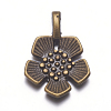 Tibetan Style Alloy Pendants X-TIBEP-A12063-LF-1