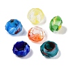 Two Tone Glass European Beads GDA009-M-1