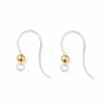 Transparent Resin Earring Hooks RESI-G050-01G-1