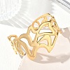 304 Stainless Steel Cuff Bangles for Women SA-CBAEBCF-01G-A-2