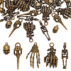 4 Styles Tibetan Style Alloy Pendants FIND-FG0002-81-1