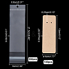 100Pcs Cardboard Jewelry Display Cards for Keychain CDIS-PH0001-59B-2