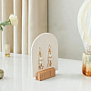 4 Bags Arch Shaped Acrylic Couple Earring Display Stands EDIS-SC0001-15A-7