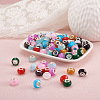 Mega Pet 110Pcs 11 Colors Resin European Beads RPDL-MP0001-01-6