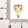 Brass Micro Pave Cubic Zirconia Charms KK-N254-217G-T-3