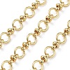 Rack Plating Brass Round Ring Link Chains CHC-G023-05G-1